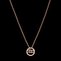 Aquarius Zodiac Symbol Necklace