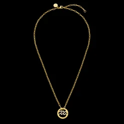 Aquarius Zodiac Symbol Necklace