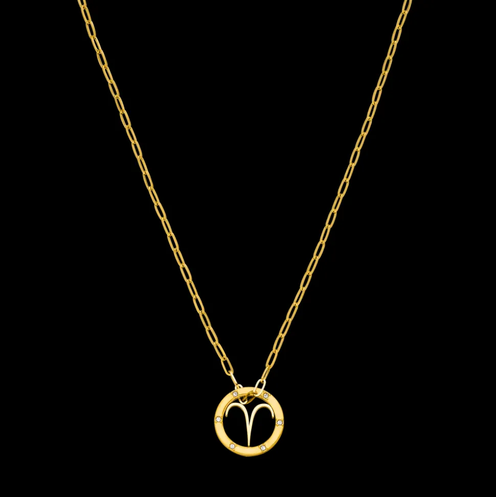 Aries Zodiac Symbol Necklace