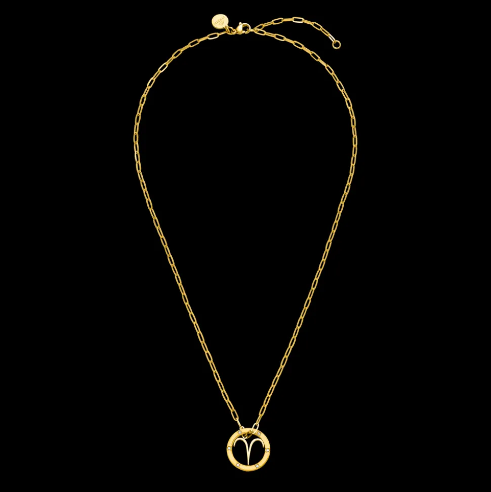 Aries Zodiac Symbol Necklace