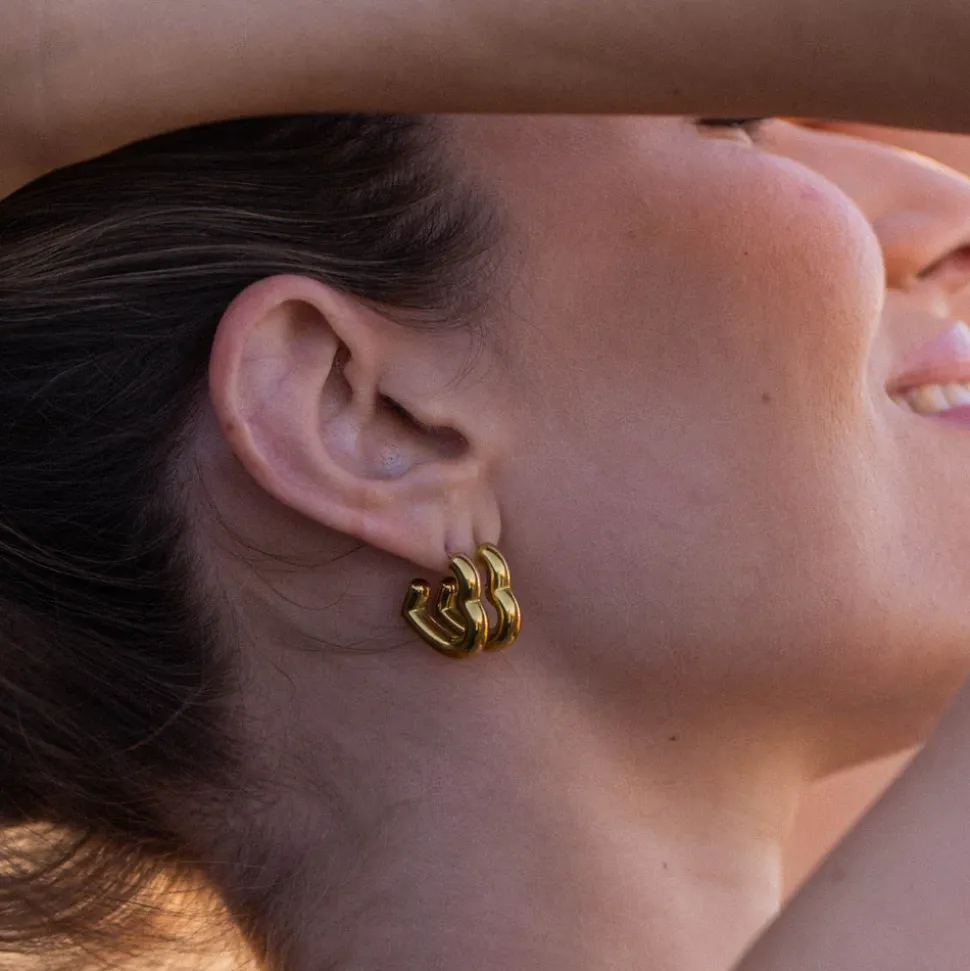 Bold Heart Earrings