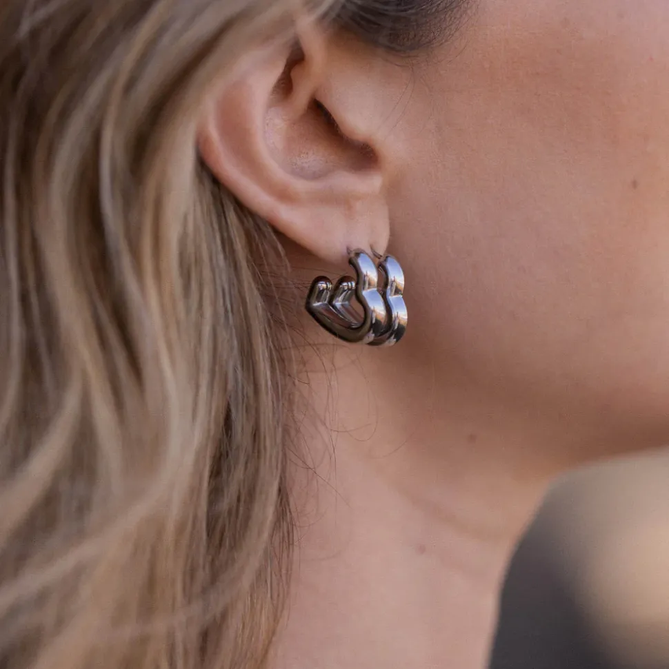 Bold Heart Earrings
