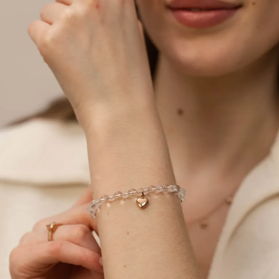 Bracelet White Heart