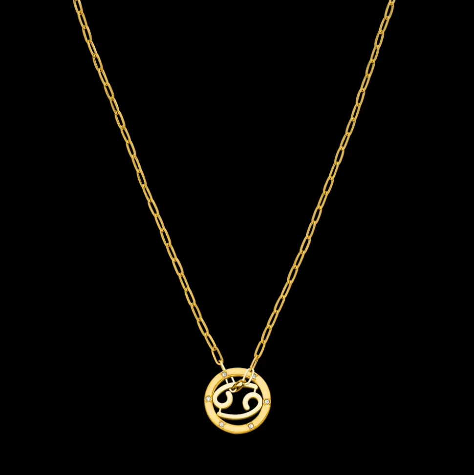 Cancer Zodiac Symbol Necklace