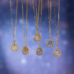 Cancer Zodiac Symbol Necklace