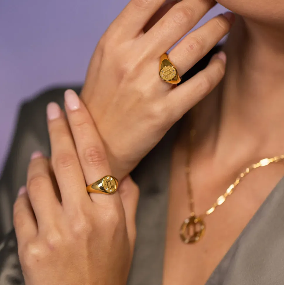 Capricorn Zodiac Ring