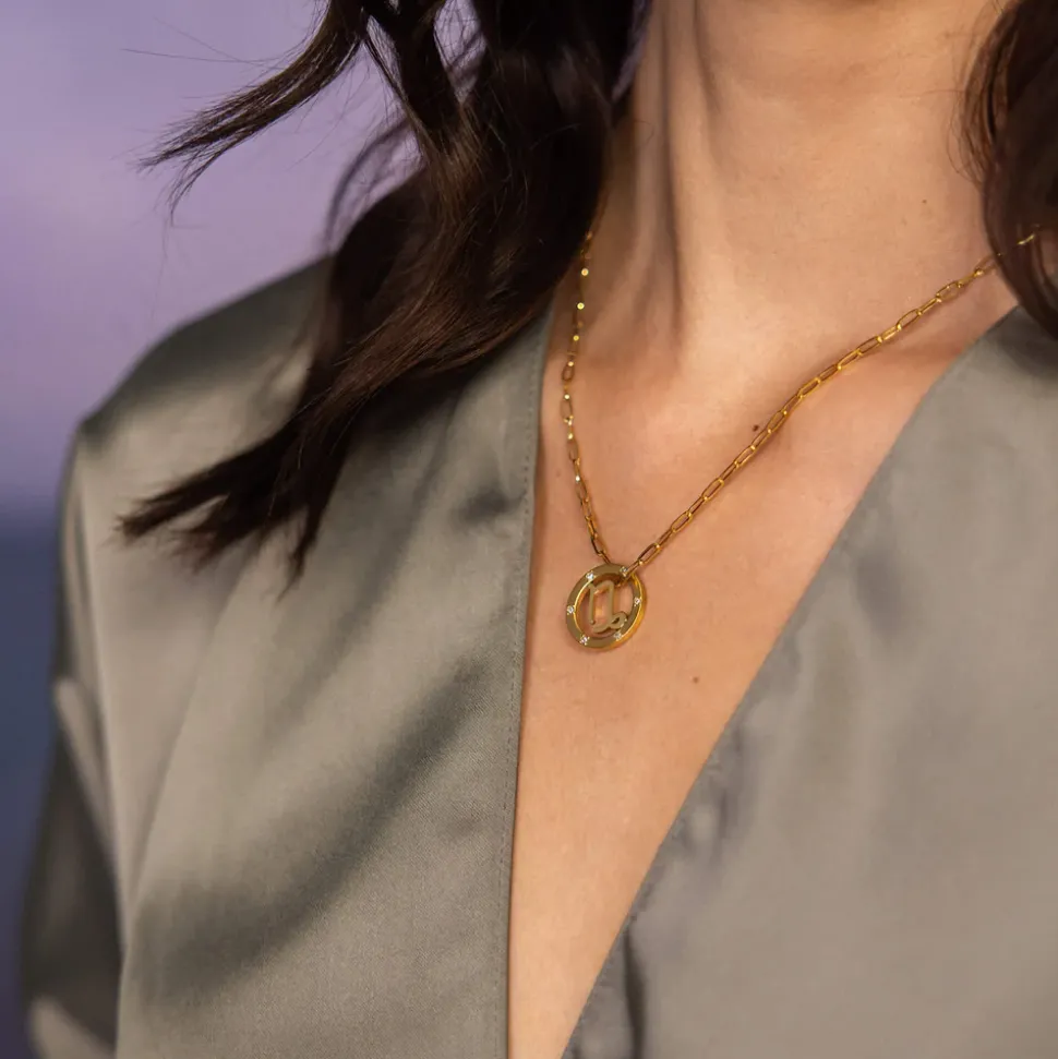 Capricorn Zodiac Symbol Necklace