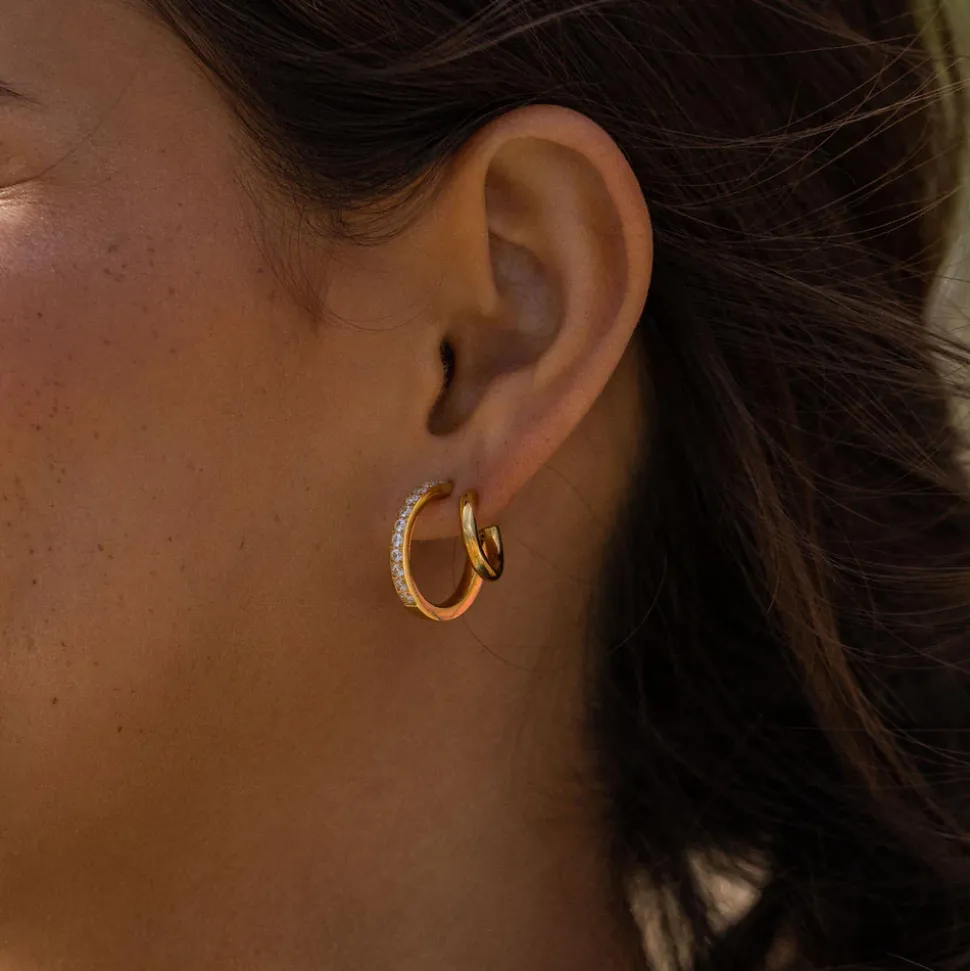 Double Glitter Earrings