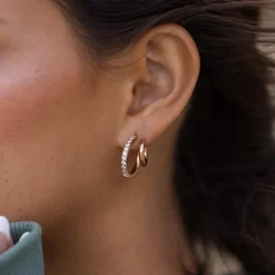 Double Glitter Earrings