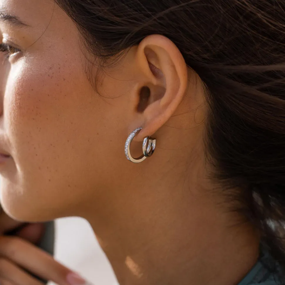 Double Glitter Earrings