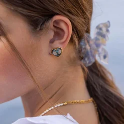 Earrings Flower Heart