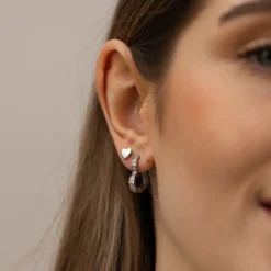Earrings Glitter Heart