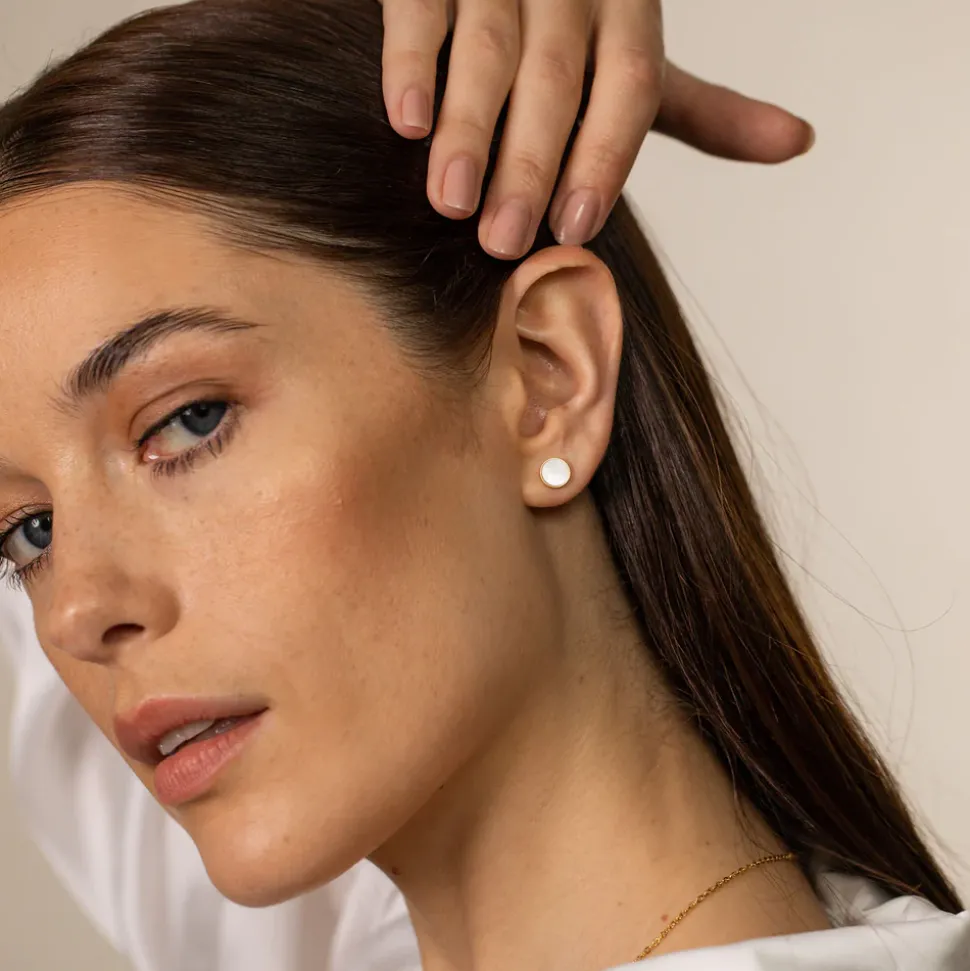 Earrings White Gloss