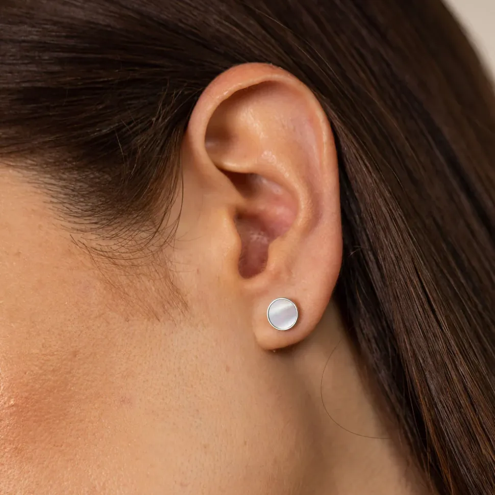 Earrings White Gloss