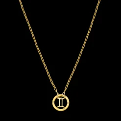 Gemini Zodiac Symbol Necklace