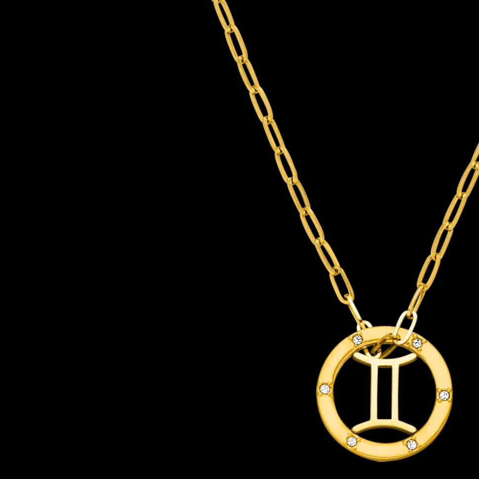 Gemini Zodiac Symbol Necklace