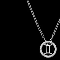 Gemini Zodiac Symbol Necklace