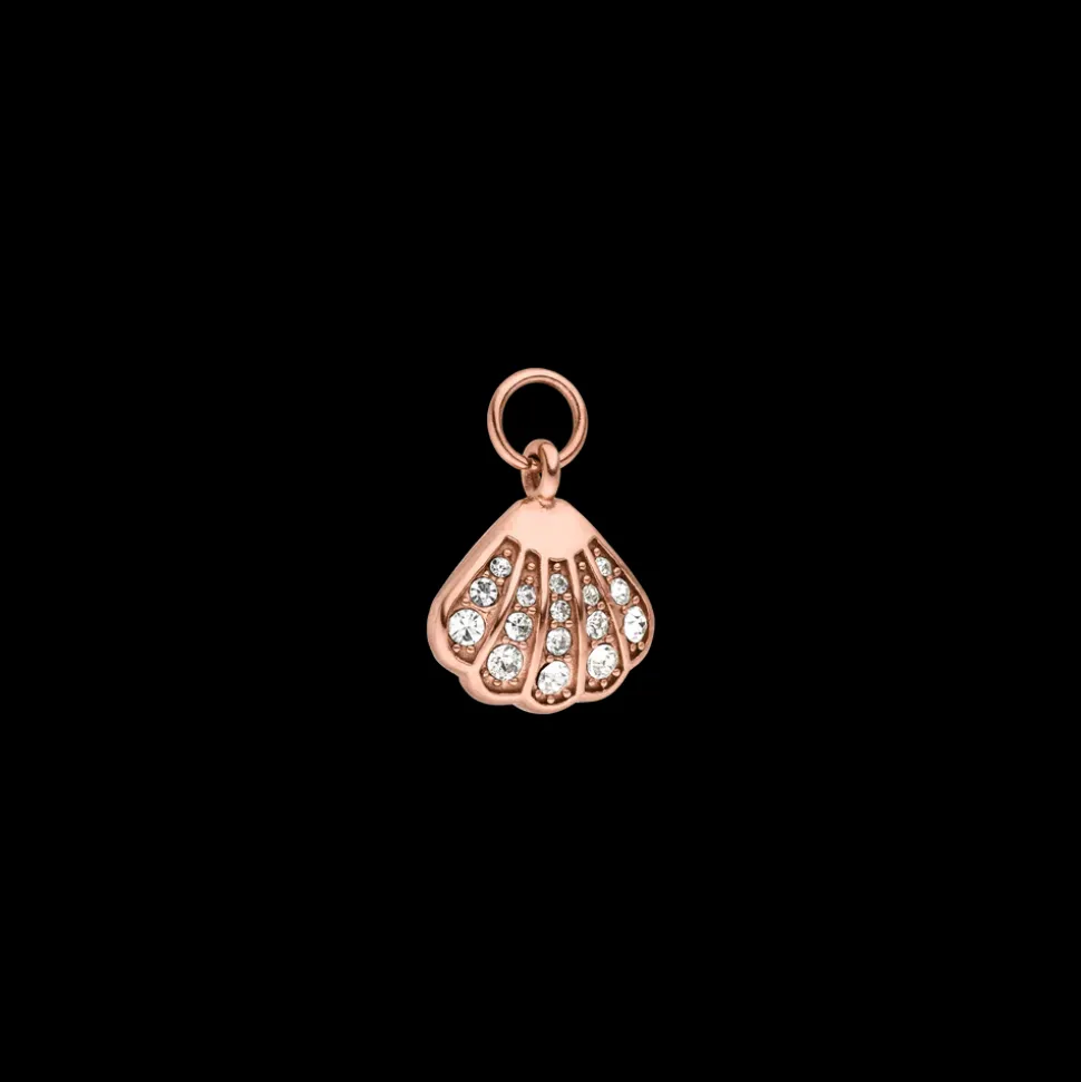 Glitter Shell Charm
