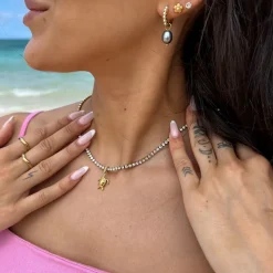 Honu White Necklace