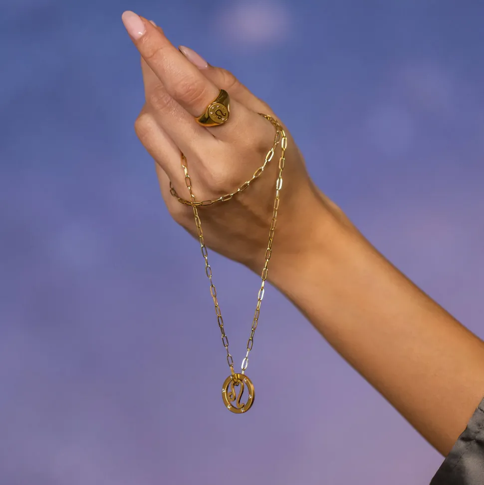 Leo Zodiac Symbol Necklace