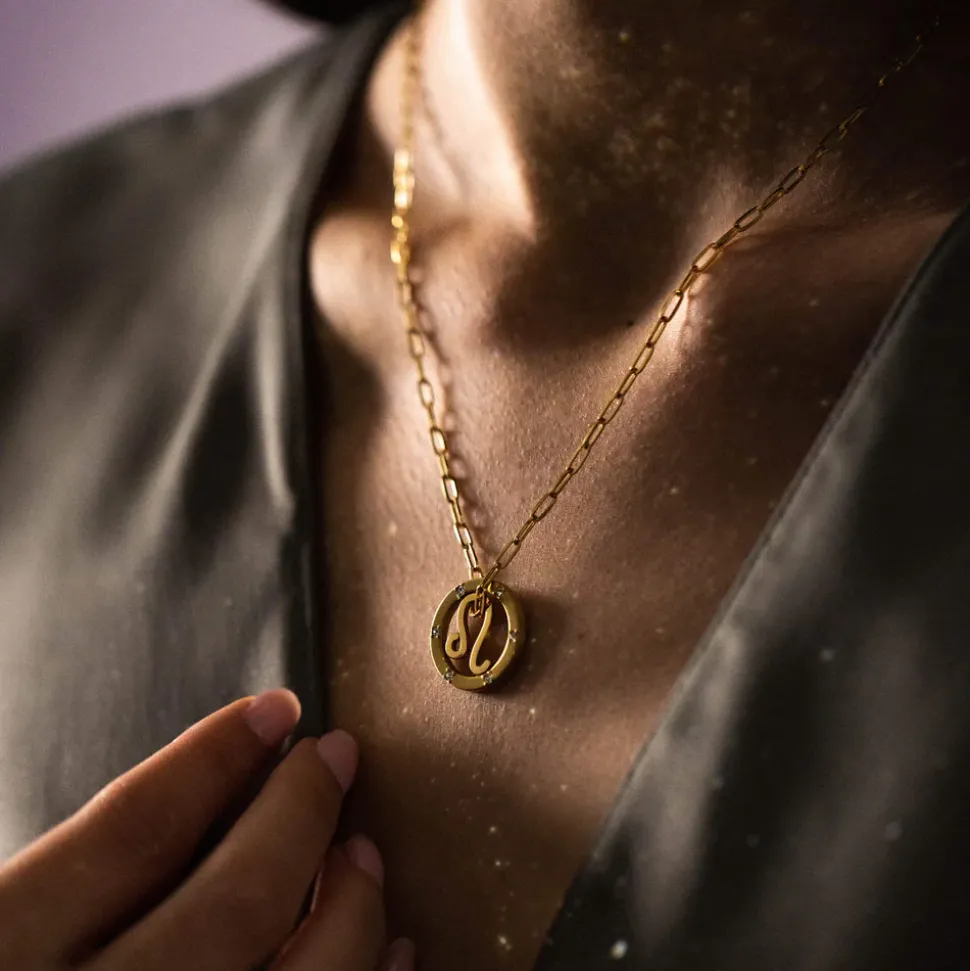Leo Zodiac Symbol Necklace