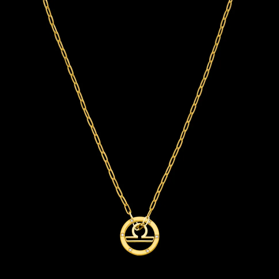 Libra Zodiac Symbol Necklace