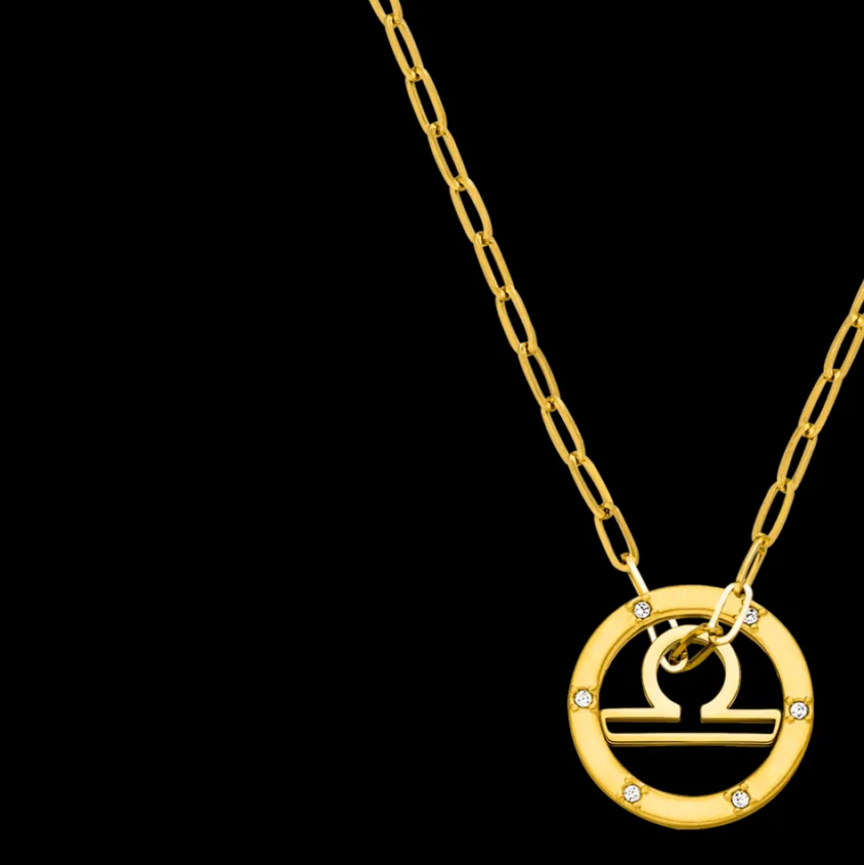 Libra Zodiac Symbol Necklace