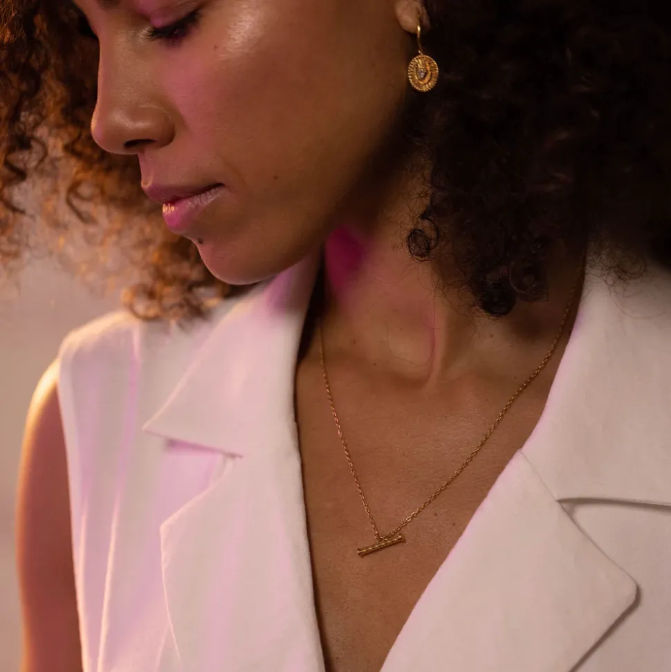 Lotus Toggle Necklace