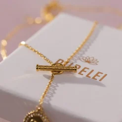 Lotus Toggle Necklace