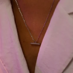 Lotus Toggle Necklace