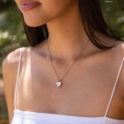 Necklace Heartbeat Medallion