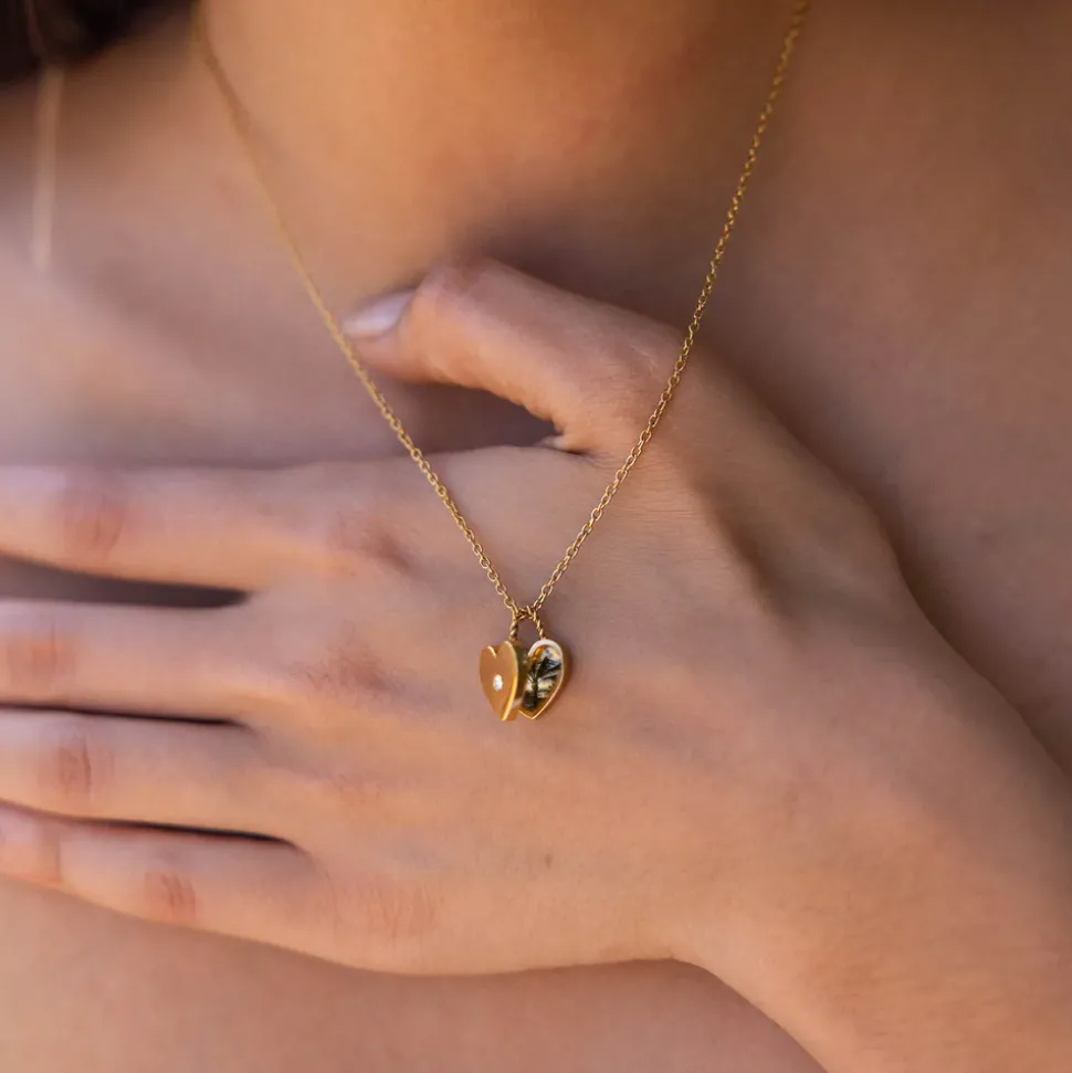 Necklace Heartbeat Medallion