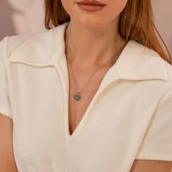 Necklace Heartbeat Medallion