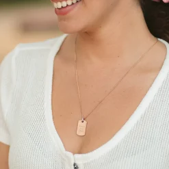 Necklace Plate Charm
