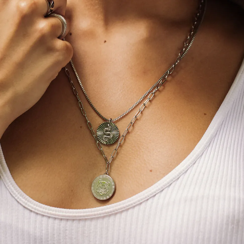 Necklace Snake Coin