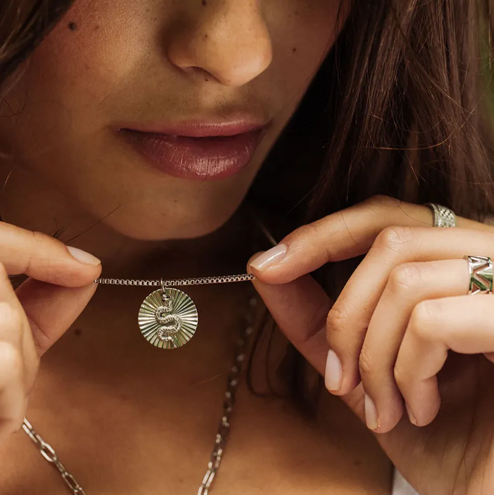 Necklace Snake Coin