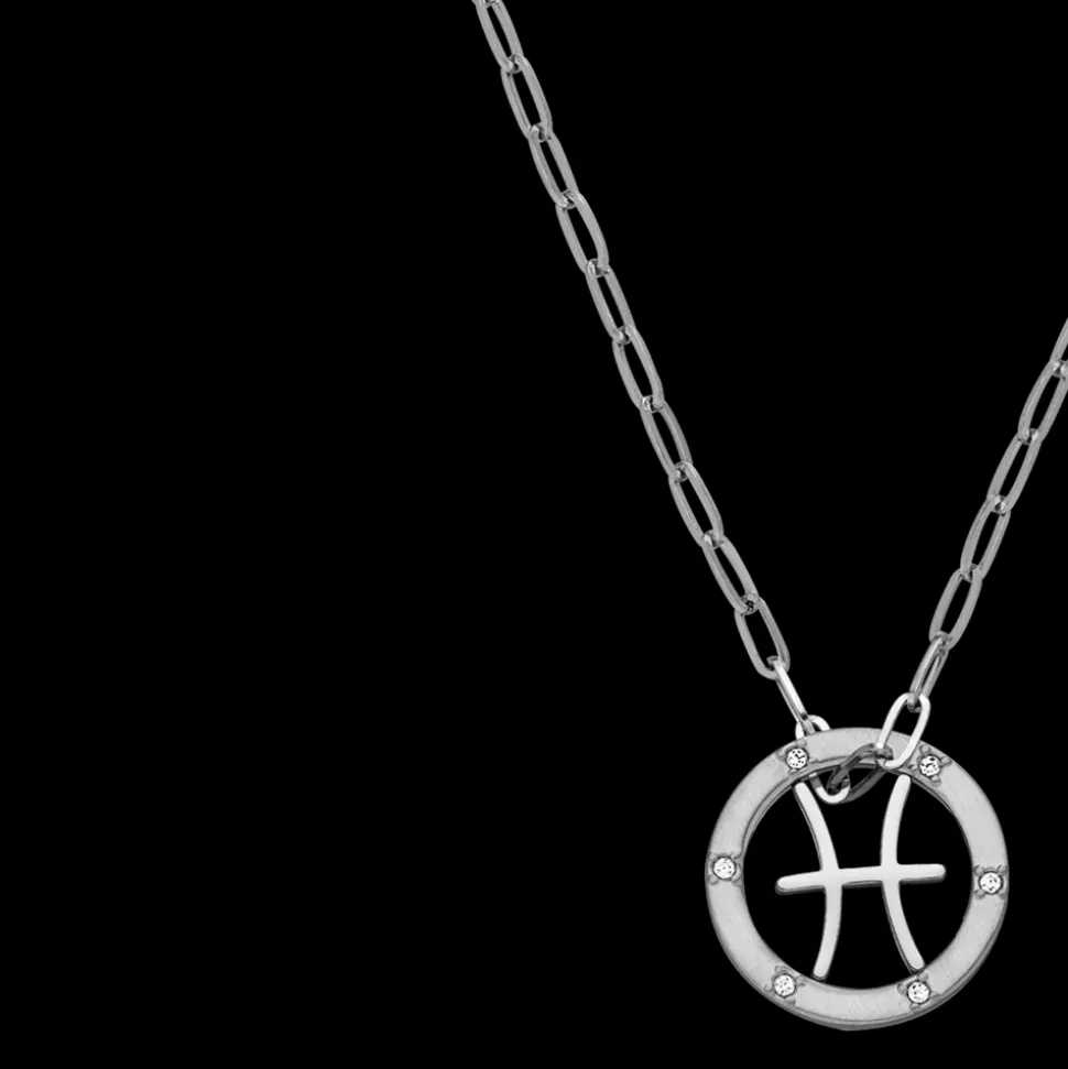 Pisces Zodiac Symbol Necklace
