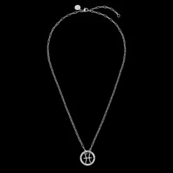 Pisces Zodiac Symbol Necklace