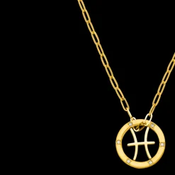 Pisces Zodiac Symbol Necklace
