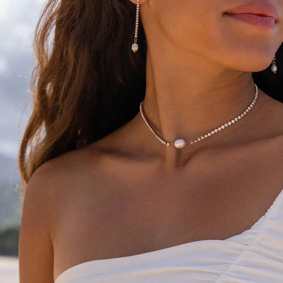Shimmering Pearl Kette