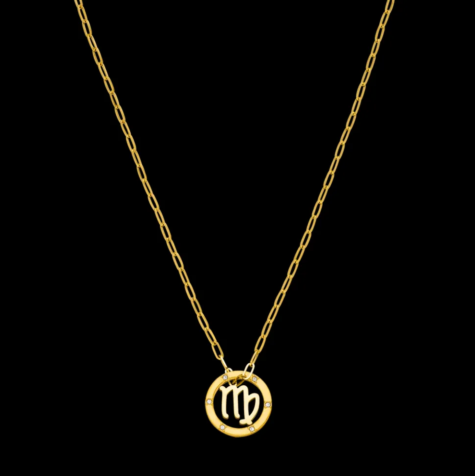 Virgo Zodiac Symbol Necklace